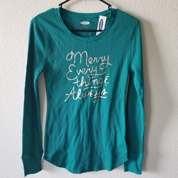 Old Navy Tops - Old Navy X-mas Christmas long sleeve PJ set NWT